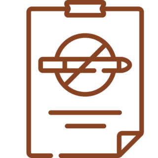 No smoking sign on clipboard illustration.